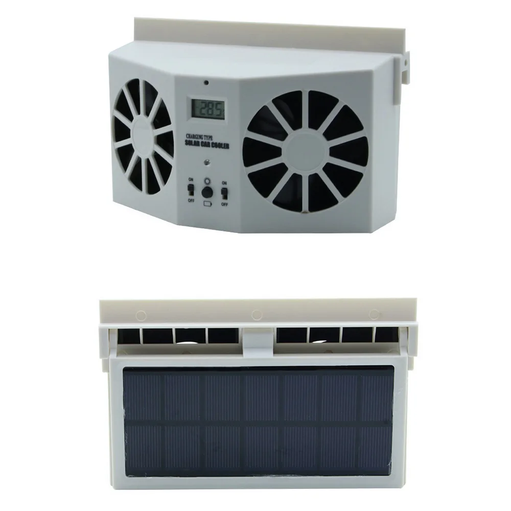 Car Window Auto Exhaust Fan Cooler Solar Powered Air Vent Cool Cooling Air Vent Conditioner Ventilator Radiator Cooling System