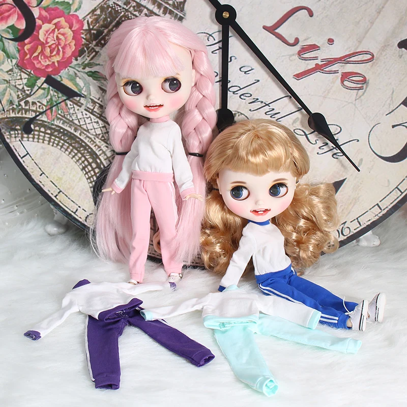 Clothes for 1/6 Blyth icy doll Cute sportswear four colors girl gift ICY BJD toy