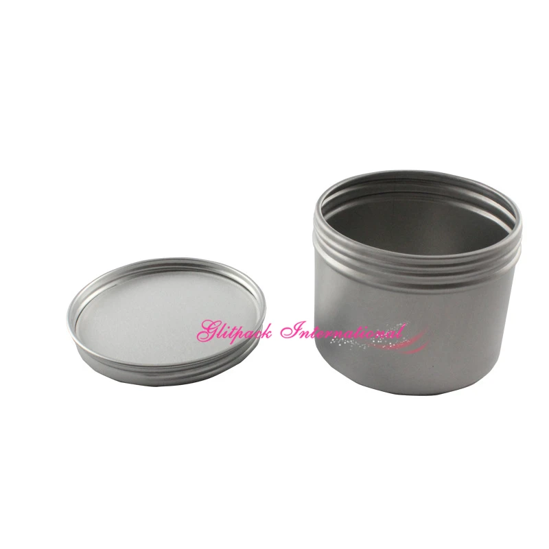 100ml Alumium Canning Jars 100g 3.5oz Tea Tin with Airtight Lids Small Candle Tin Seamless Deep Body Tin with Screw on Lids