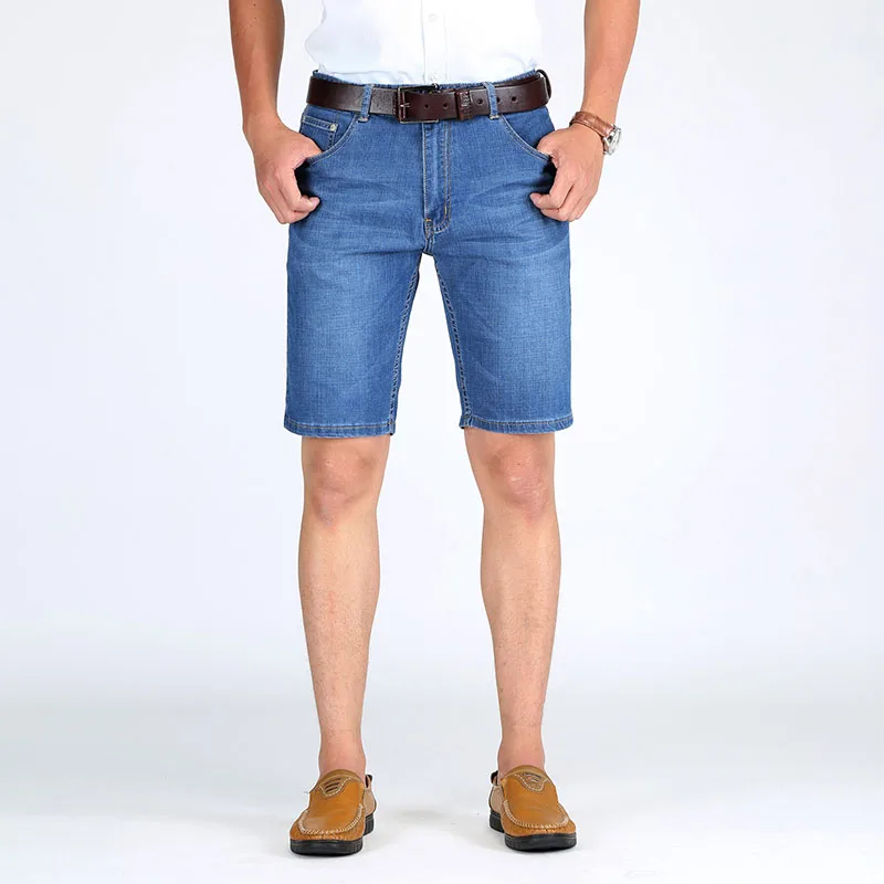 Cotton Mens Summer Denim Shorts Fashion Bermuda Male Blue Short Pants Lightweight Stretch Slim Fit Quality Shorts for Men