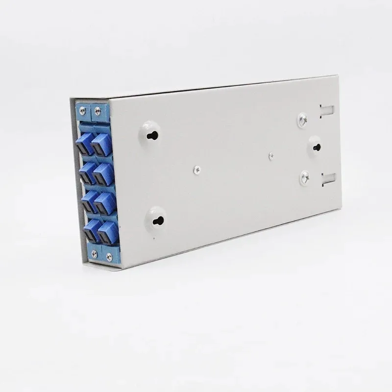 Коробка для завершения волокна, 8 ядер, стойка для монтажа SC, патч-панель из оптического волокна, полностью Установленная с косичками и адаптером, 8 портов, ELINK, 1 шт.