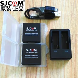 SJCAM SJ6 Legend Original Accessories Batteries Rechargable Power Dual Battery Charging Case For SJCAM Action Sports Camera