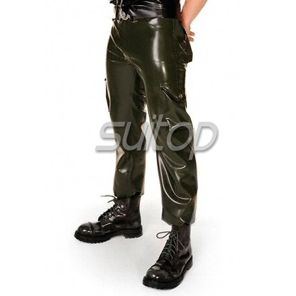 latex uniform wear pants