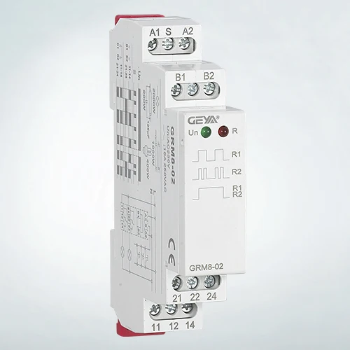 GRM8 Electronic Latching Relay Memory Relay Impulse Relay SPDT 16A Wide Range Voltage Din Rail Mounted