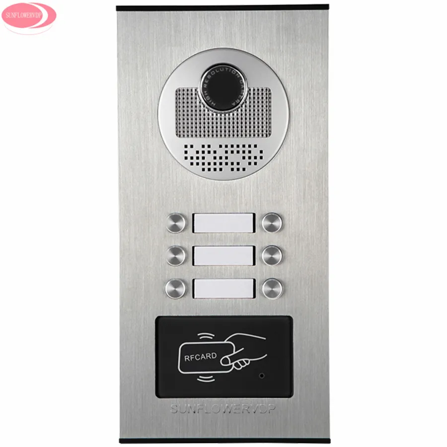 Video Call On The Door Of The Apartment Video Door Entry Door Phone 6 Keys Rfid Entrance Doors Bell Systems Electric Strike Lock