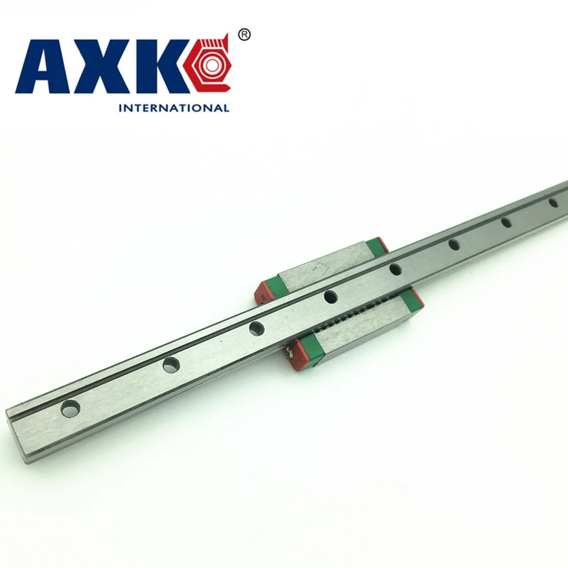 2023 New Cnc Router Parts Linear Rail Axk 2pc 9mm Width Linear Guide Rail 550mm Mgn9 + 4pc Mgn Mgn9c Blocks Carriage For Cnc