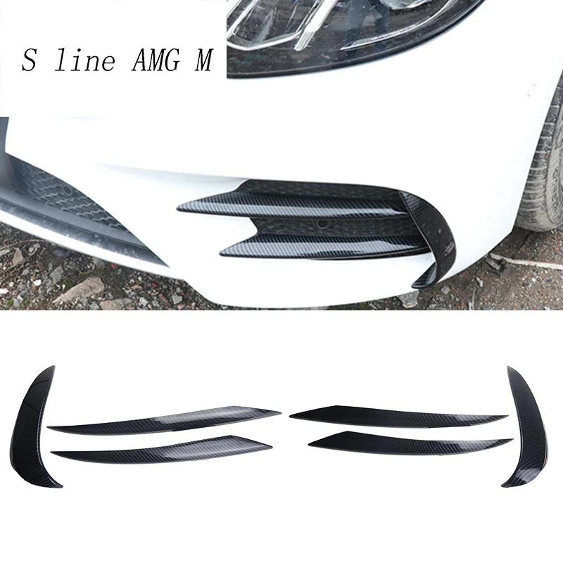 Car styling for Mercedes Benz E Class E43 E63 For AMG head fog lamp grille slats auto lights cover Stickers Trim Car Accessories