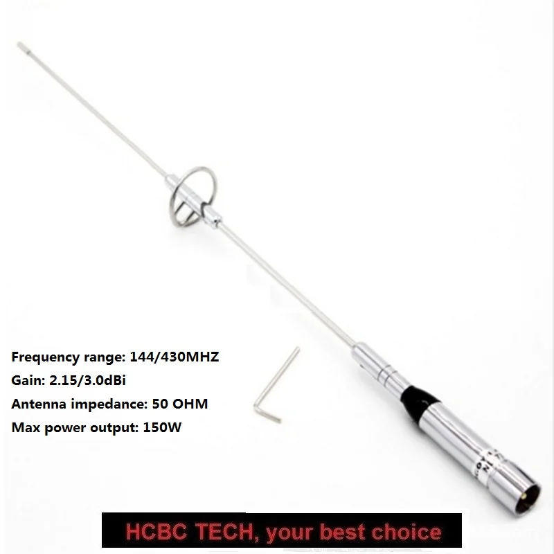 BAOFENG NL-770S Silver NAGOYA Dual Band Car Radio High Gain Antenna 144/430MHz 2.15dBi 150W for Motorola UV5R UV5RA UV82 UV9R