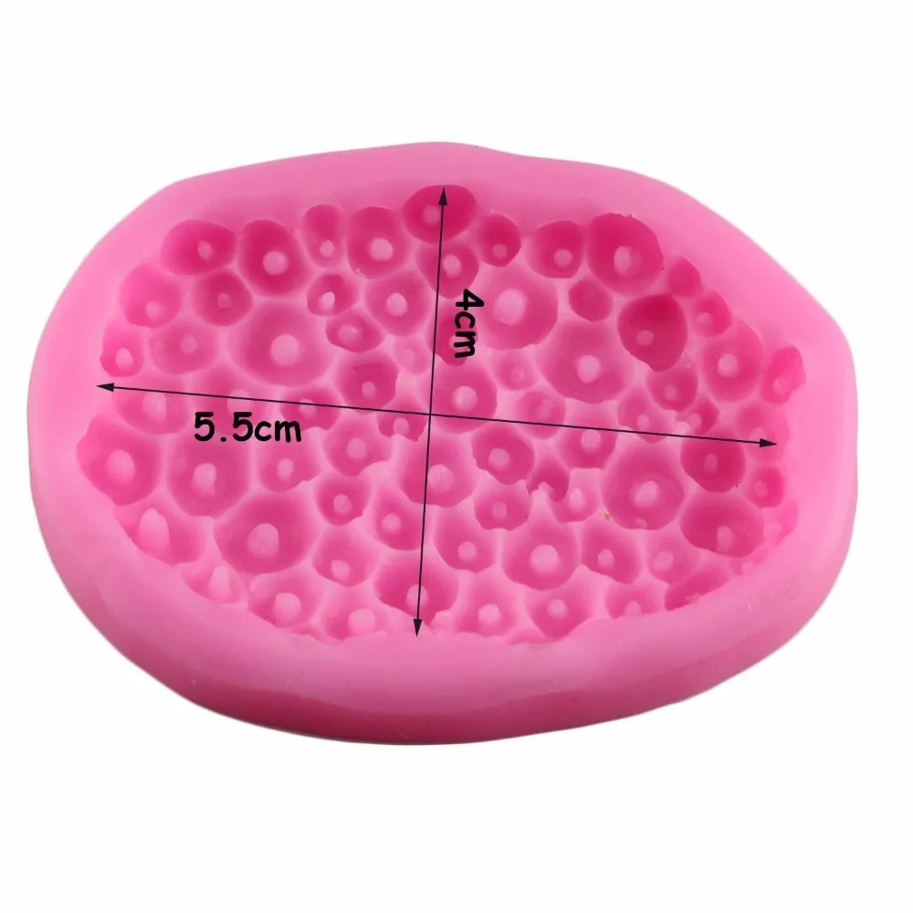 Mujiang Sea Design 3D Spongey Coral Silicone Mold Baby Birthday Fondant Cake Decorating Tools Candy Chocolate Gumpaste Moulds