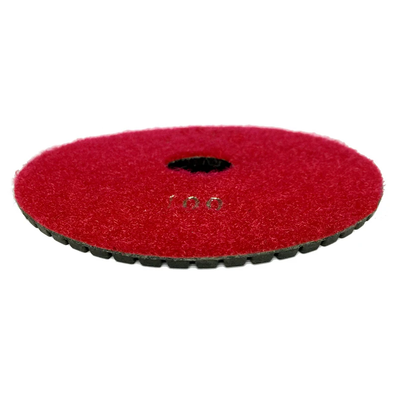 Imagem -02 - Rijilei 10 Peças Lote Polegada Diamante Polimento Almofada Molhado Granito Polimento Almofadas 125 mm Diamante Polimento Mármore Concreto 5ds1