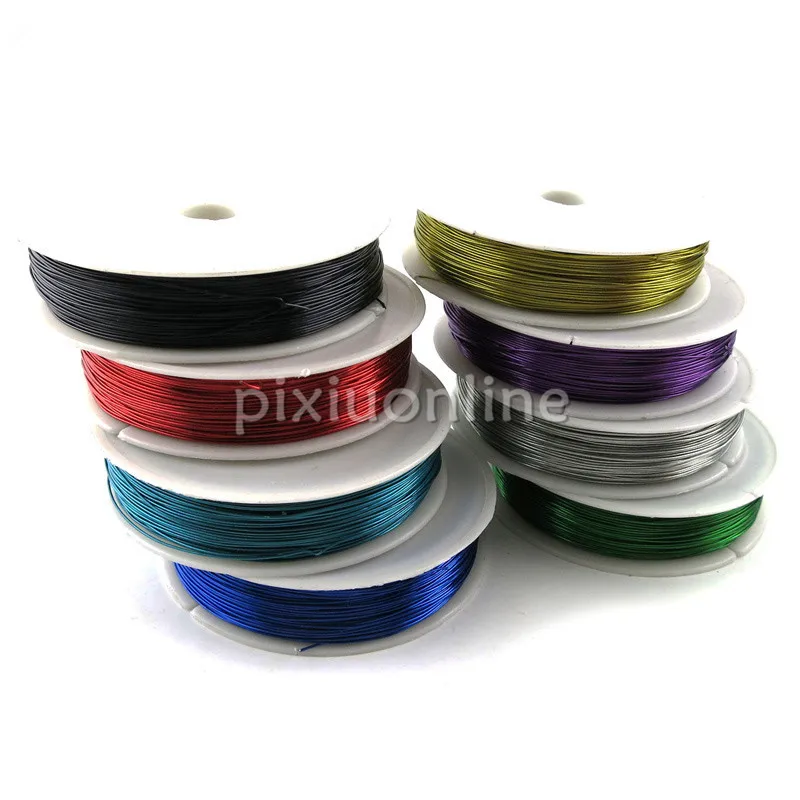 1roll J206 Colorful Iron Wire Multi Color Thin Iron Line for DIY Model Making and Binding Free Shipping Russia