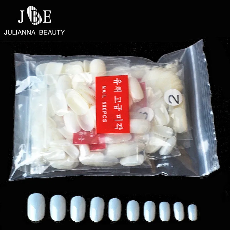 600 قطعة برو الأظافر وهمية UV جل أظافر صناعية نصائح قصيرة كامل Colver رسم كاذبة رئيس أظافر صناعية نصائح الفن ملصق Fuax Ongles #2