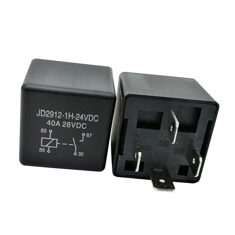 JD2912-1H Type Automotive relay 12V 24v 4 pin 40A automotive relay 24V 4 pin relay