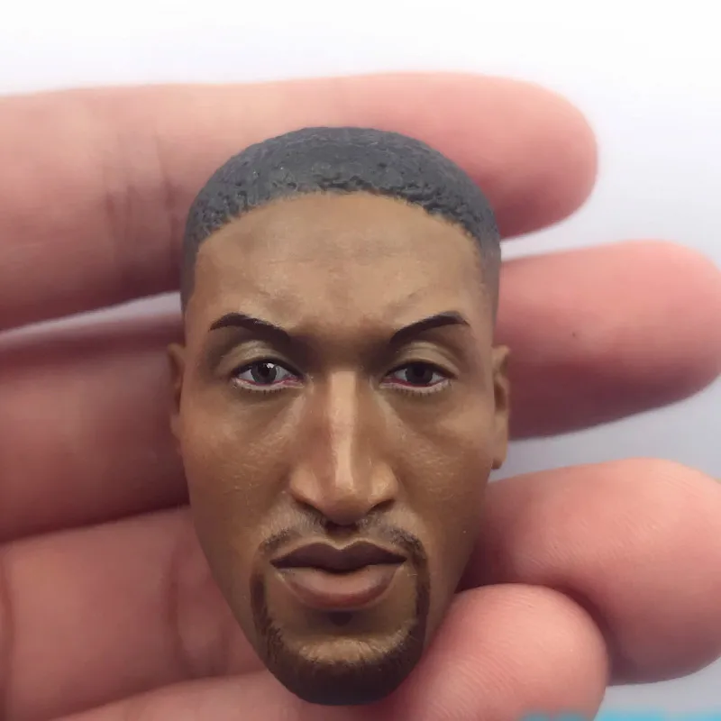 

Custom 1/6 Scale Scottie Pippen Head Sculpt For Hot Toys Phicen JIAOUL Doll Body