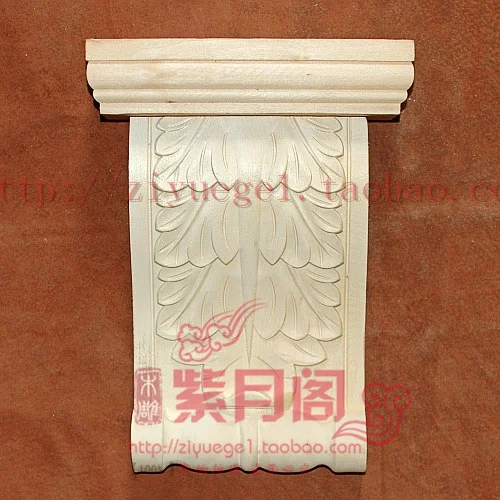 Wood carving dongyang wood carving yakou solid wood corbel first door yakou decoration column