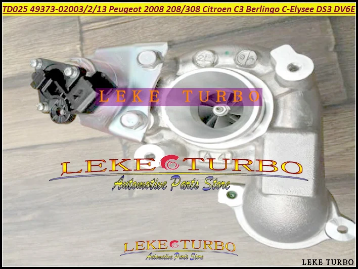 TD025 49373-02003 4937302002 4937302013 0375Q9 9673283680 Turbo For Ford Fiesta VIII 1.6 TDCi 95HP TZJA 1.4L HDI 1.6L 02-