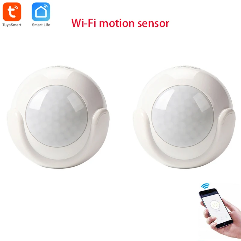 

Tuya WiFi PIR Motion Sensor Detector Home Alarm System ,Mini Shape PIR Sensor Infrared detector compatible with IOS & Android