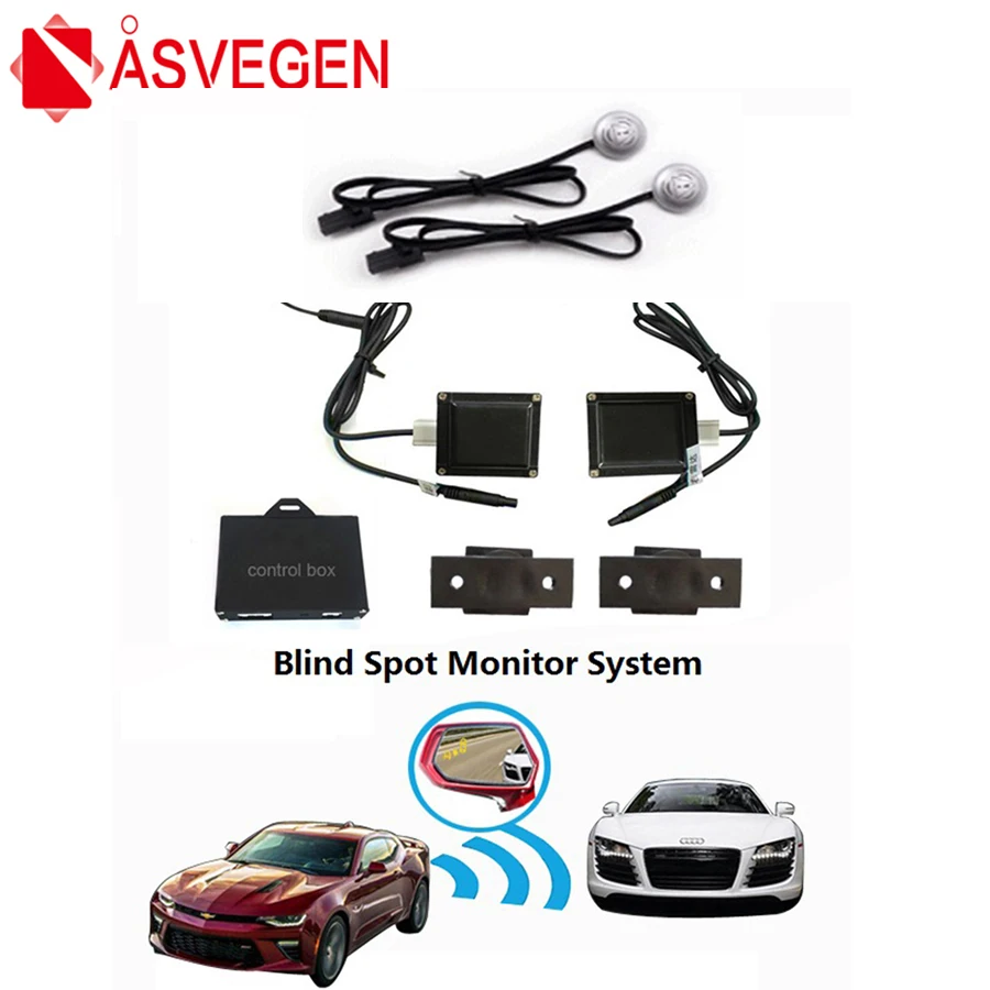 

Asvegen BSD BSA Radar Blind Safer Spot Detection System Microwave Blind Spot Monitoring BSM Car Driving Security Warning Buzzer