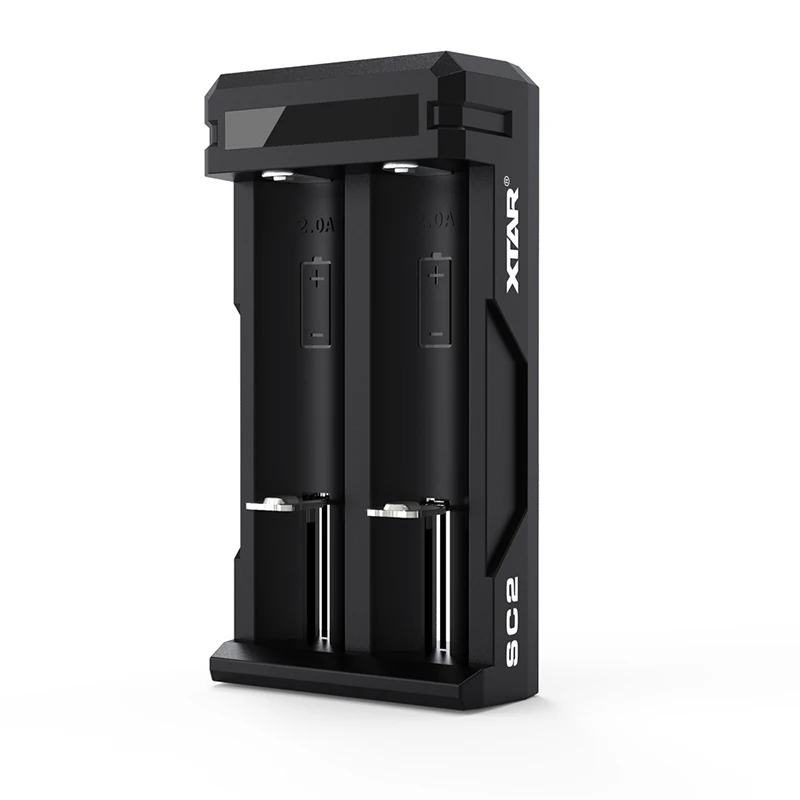 Xtar 18650 Oplader Sc2 Max 3a Snelladen Oplaadbare Batterij 18650 18700 20700 21700 22650 25500 26650 Li-Ion Batterij