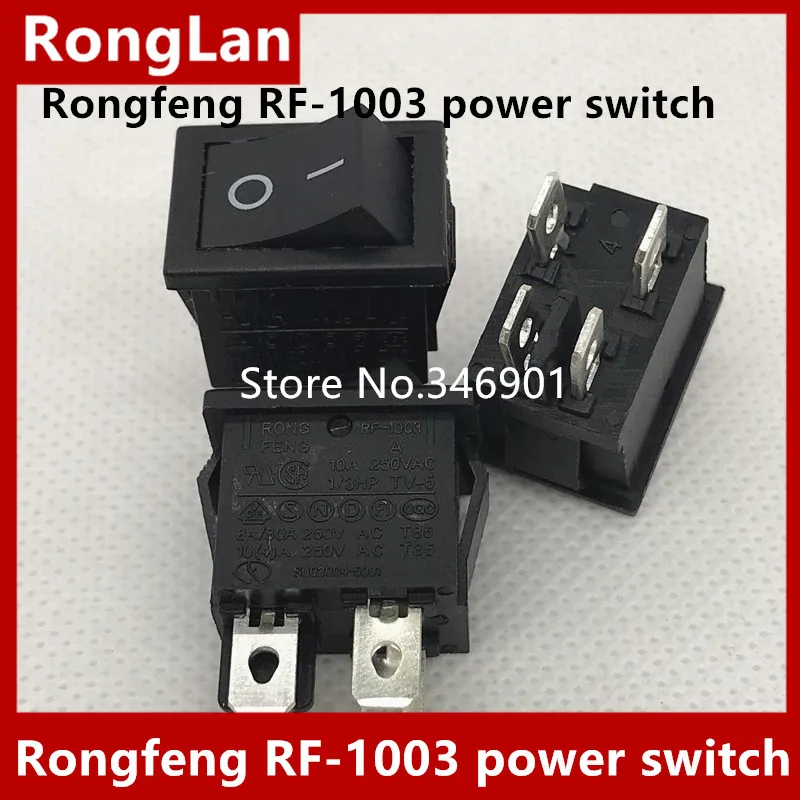 

[SA]AC power switch legs in black rocker switch WINFOONG two tranches boat Dual switching RF-1003--100pcs/lot