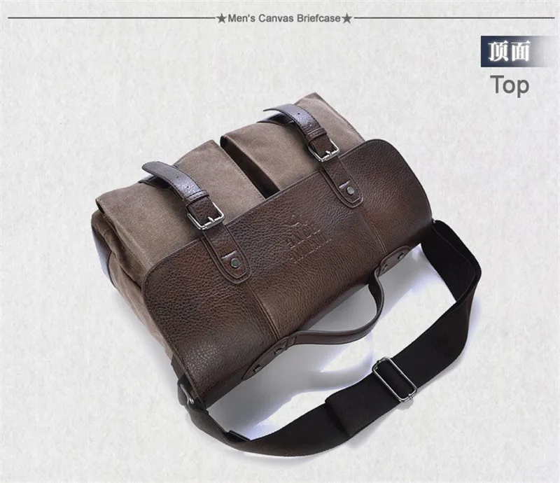 Fashion Military Canvas Men shoulder bag crossbody Bag Men messenger bag male Sling Bag Tote Handbag