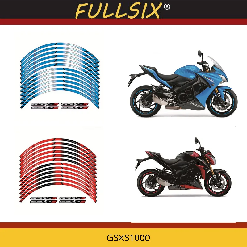 

Motorcycle Parts Thick Edge Outer Rim Sticker Stripe Wheel Decals For GSXS1000 GSXS 1000