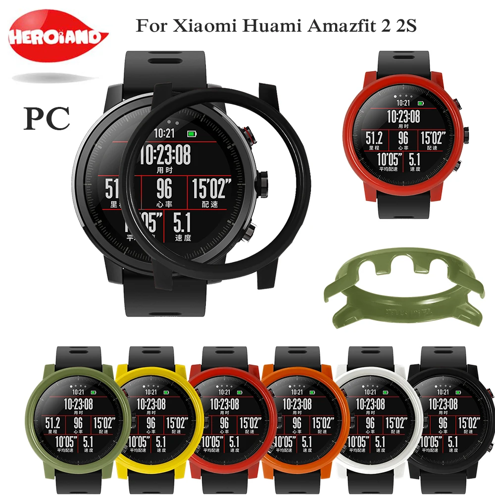 PC band  protective case cover for xiaomi huami amazfit 2 2S stratos colorful smart watchband hard plastic shell Slim Frame new