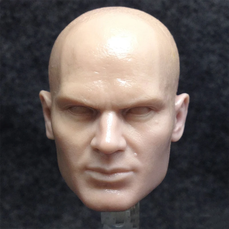 1/6 Scale Male Figure Accessory FPS Hitman Timothy Olyphant Head Sculpt Carving Model for 12'' Body