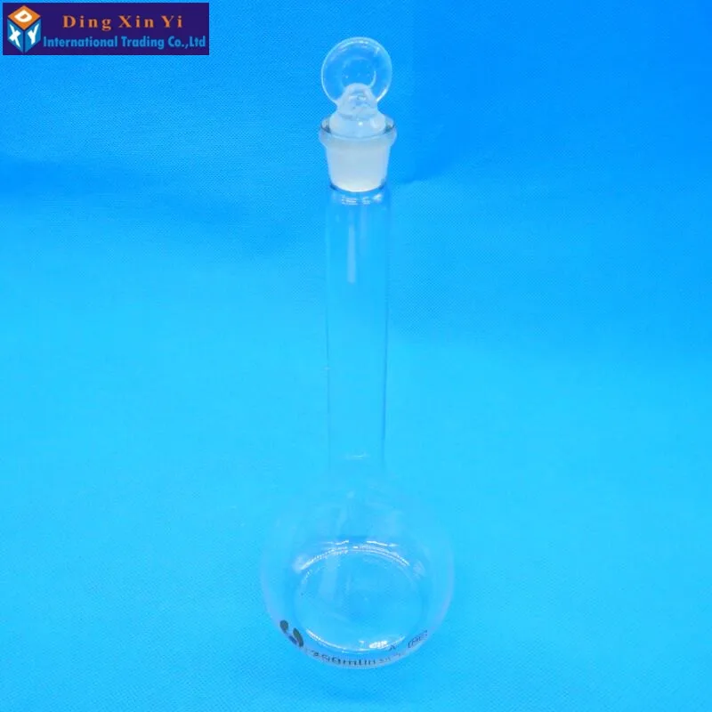 250ml Transparent volumetric flask flint glass flask volumetric Laboratory volumetric flask