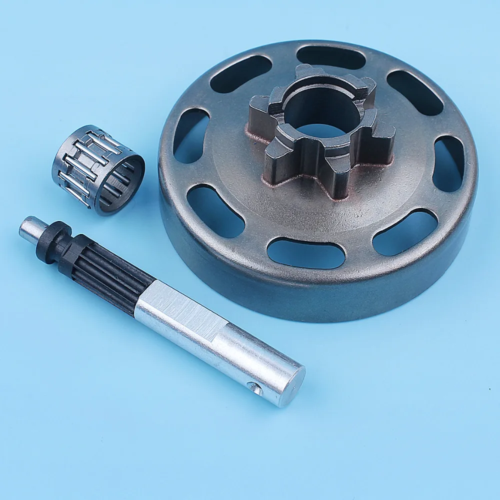 Chainsaw Oil Pump Piston Assy para Husqvarna 6t Clutch Drum Sprocket Substituição de Jardim Ferramentas de Jardim 135 140 135e 140e