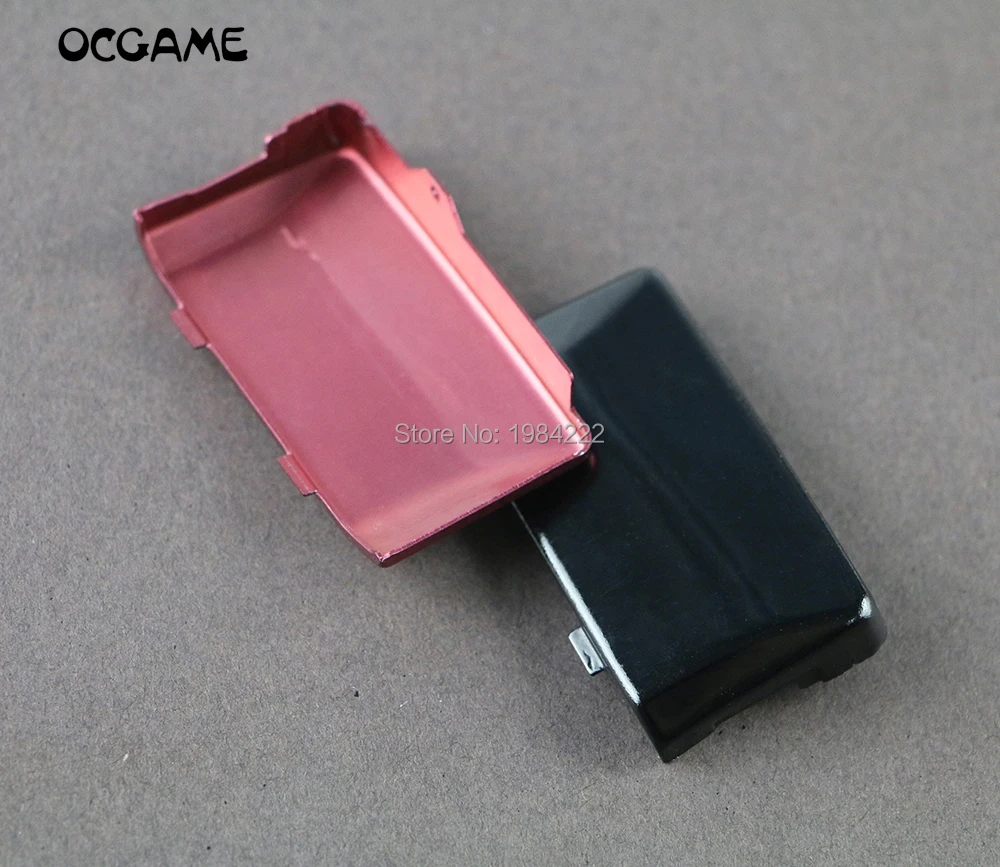 OCGAME Silver Black Red For Gameboy Micro Battery Door Cover with screw screwdriver For GBM Battery Case