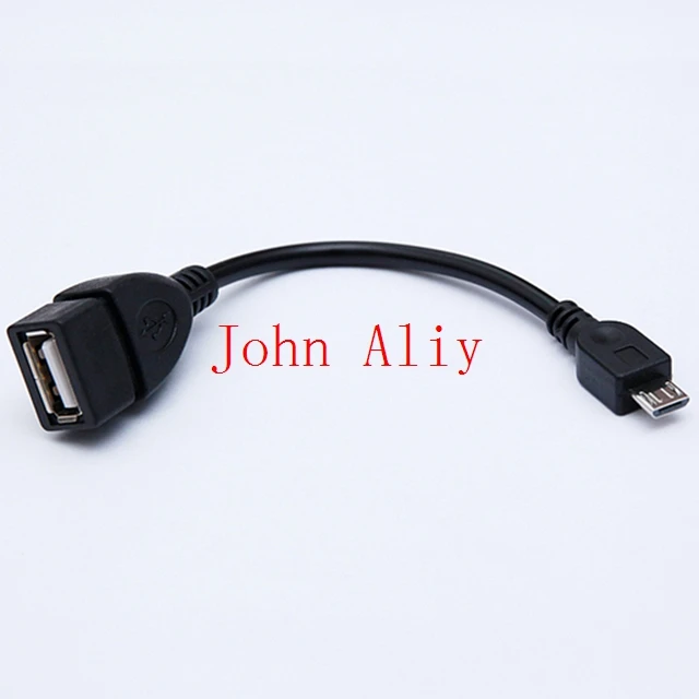 Free shipping USB Female to Micro USB 5 Pin Male Adapter Host Cable OTG For Camera for Mobile Cell Phone for Mp3 Tablet PC