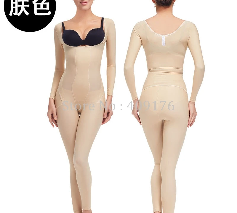 PRAYGER After Surgey Full Body Shapers New Women Sculpture Bodysuits Thigh Push UP Breast Corset