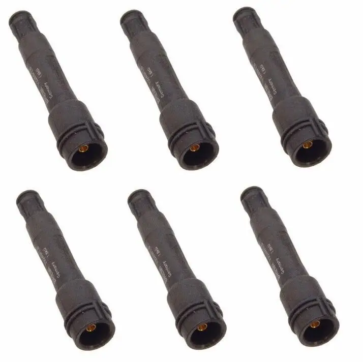 6 piece Spark Plug Connector for BMW E46 E39 E38 E31 E53 Z3 Z8 540i M5 525i 323i 12139067831