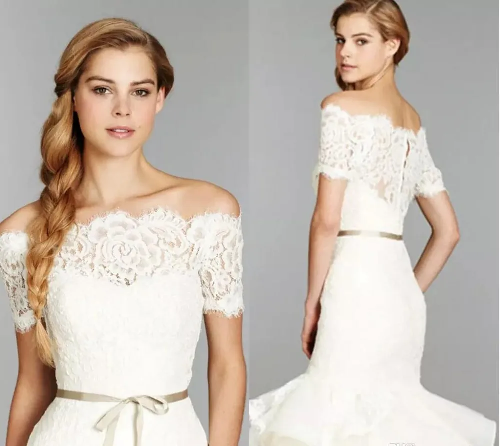 

New Off Shoulder Lace Bolero Jacket Illusion Covered Button Jackets Bridal Shrug Bride Wraps Wedding Dress Accessories Shawl