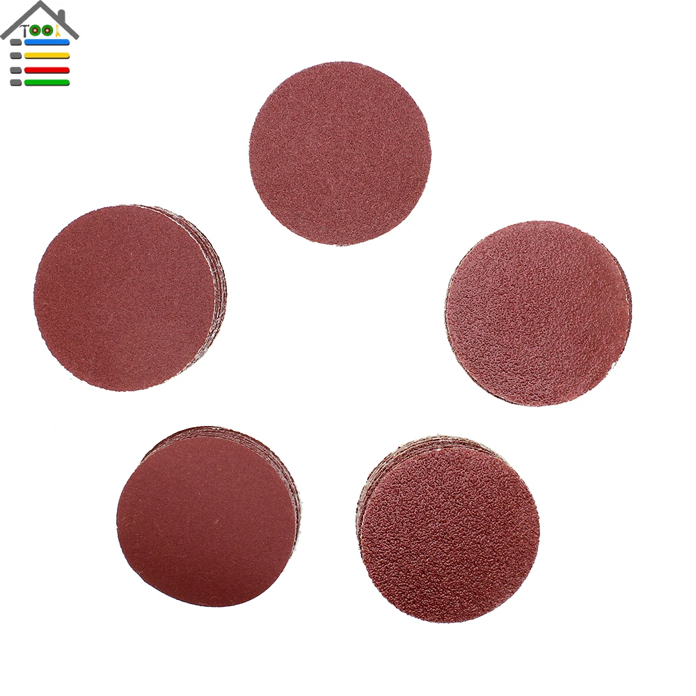 AUTOTOOLHOME 2 inch 50 mm Sander Disc Sanding 40 60 80 100 120 150 180 240 320 400 600 800 1000 Grit  for Dremel 4000 3000