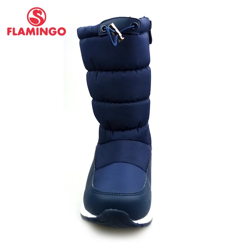 FLAMINGO Waterproof Wool Keep Warm Winter High Quality Shoes Anti-slip Children Snow Boots for Boy Free Shipping 82D-NQ-1038