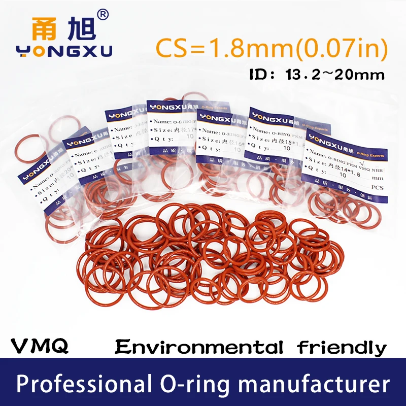 10Pcs/Lot Red Silic…