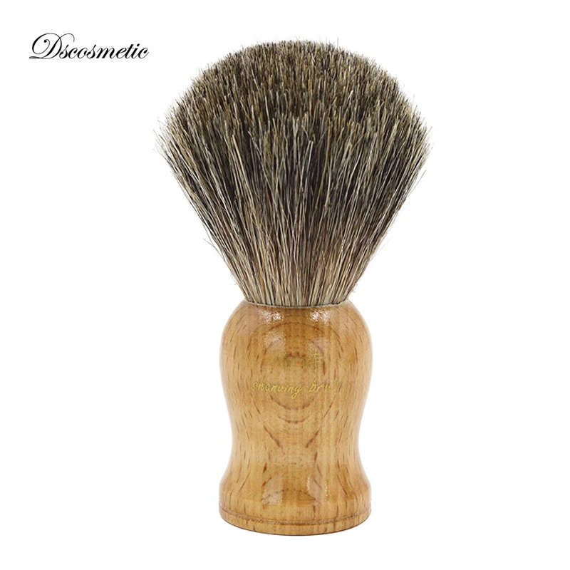 

Dscosmetic pure badger hair shaving brush with Wood Handle for man wet shave