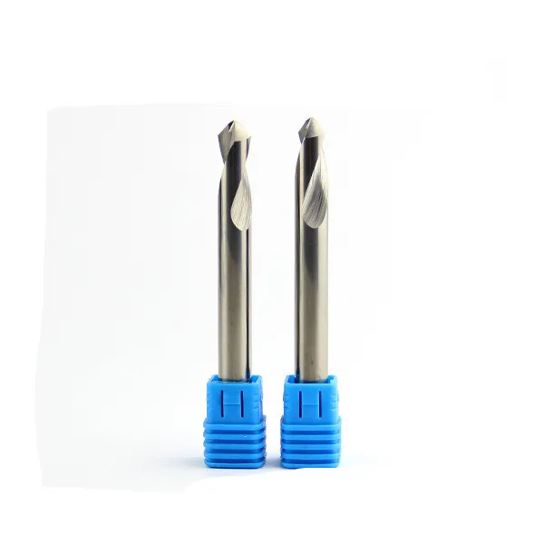 3mm 4mm 5mm 6mm 7mm 8mm 90 Degree 50mm 100mm Tungsten Steel Carbide Grain End Mill Chamfer Countersink Center Spotting Drill Bit