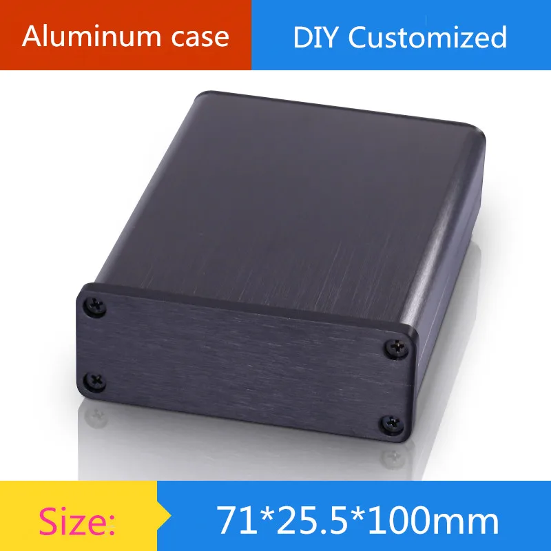 

CASE 71*25.5*100mm Mini aluminum amplifier chassis/Instruments/Wireless Transmitter/Digital amplifier Enclosure / case / DIY box