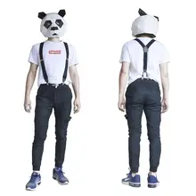 Men Leather Belt & Suspenders #3