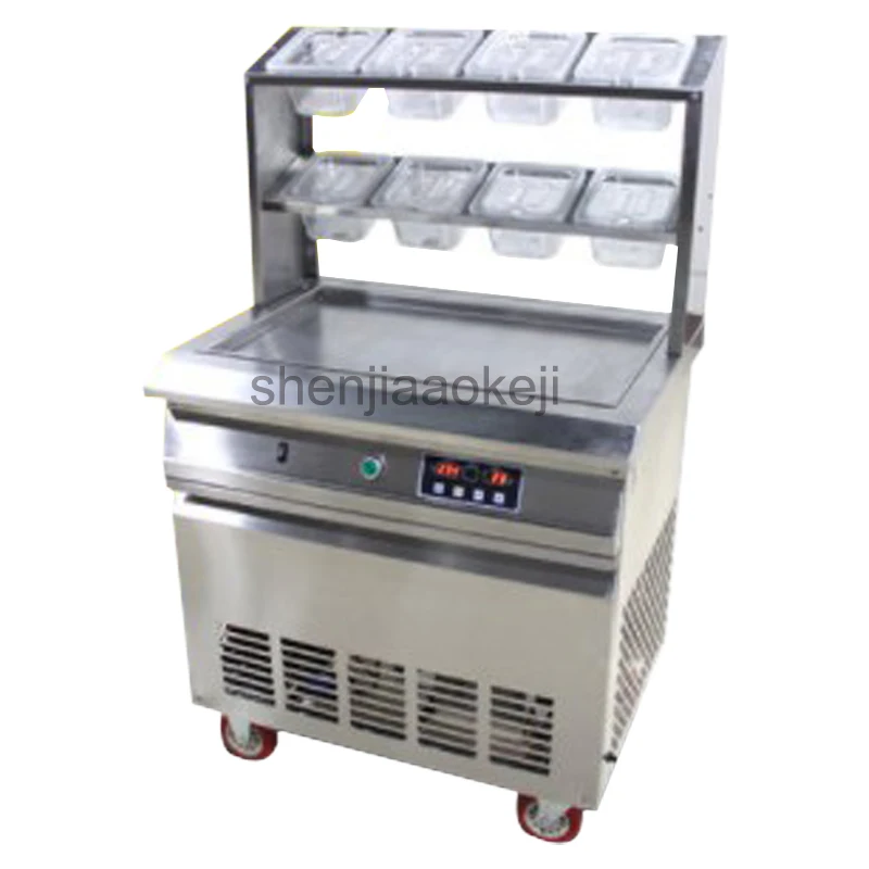 

1pc Commercial Intelligent square pot fried ice machine Smart Stainless Steel Fried yogurt machi 25-35L/h Fried ice roll maker