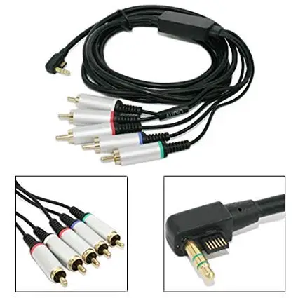 Ruitroliker AV HD Component Audio Video Cable HDTV Composite Cable Adapter for PSP2000 3000