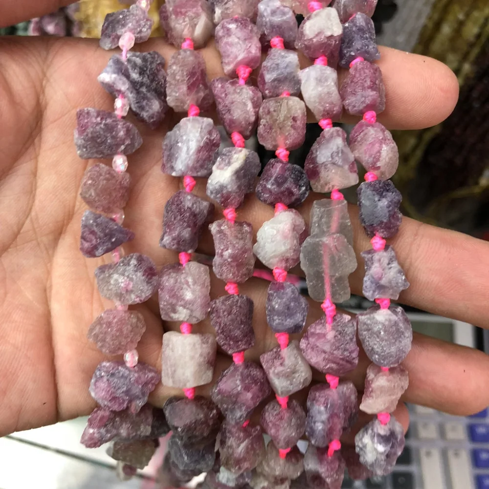 Wholesale Natural Raw Tourmaline Rough Nugget Beads,Genuine Gem Jewelry Making Beads 3strings of 15.5