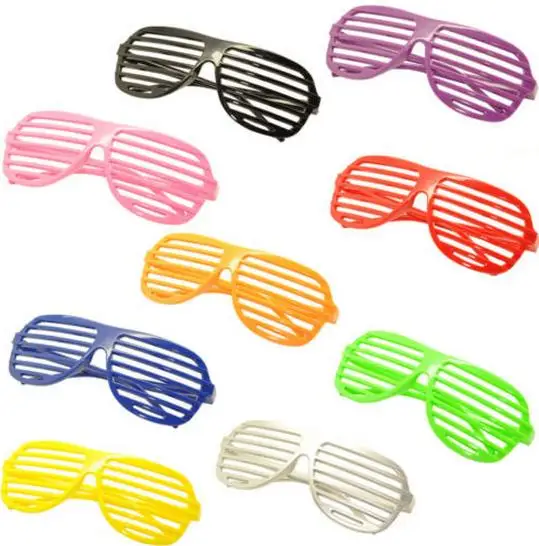 Adults children shutter shade glasses fashion men women eyewear party event favors concert cheer Halloween props multi colors