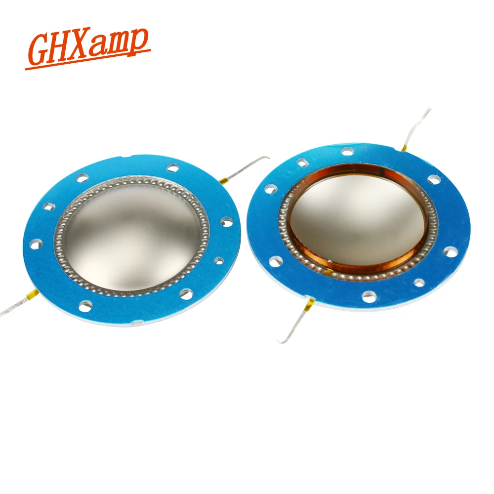 GHXAMP 51mm Tweeter Voice coil Titanium film 8 Ohm Speaker Repair Parts Copper Round WireFor PV-22xt 22t 22a 2PCS