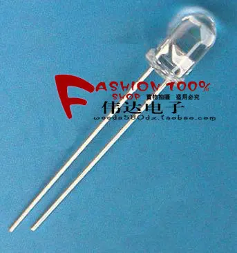 500PCS/Lot  5MM white hair light-emitting diode super bright F5 light emitting diode white hair blue LED