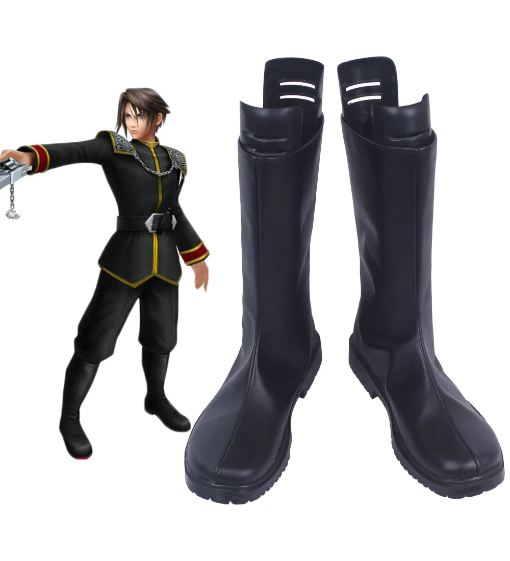 Squall Leonhart Shoes Cosplay Final Fantasy 8 Squall Leonhart Cosplay Boots Black Shoes Custom Made