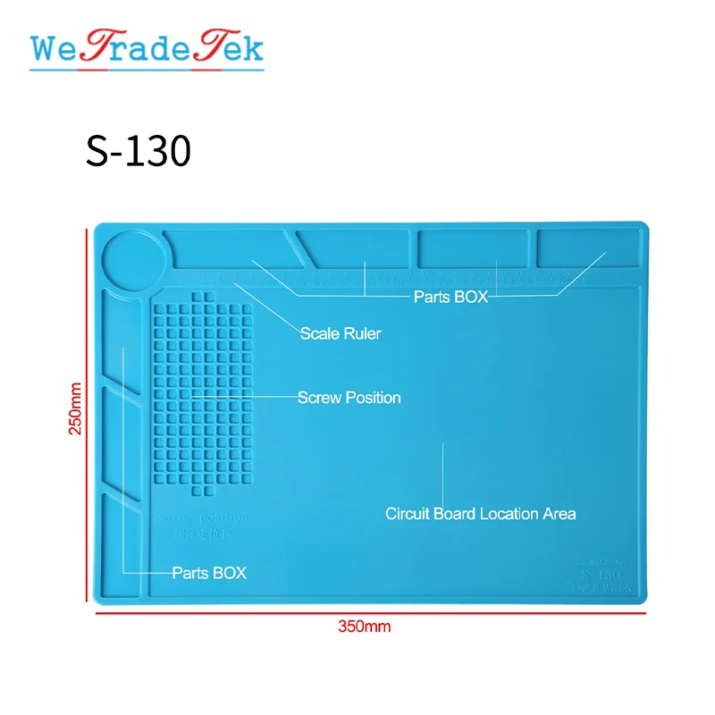 Heat Insulation Silicone Mat Pad BGA Soldering Station Silicon Soldering Mat Phone ESD Repair Working Platform